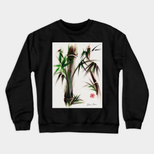 MOTU - Sumie mixed media bamboo painting Crewneck Sweatshirt